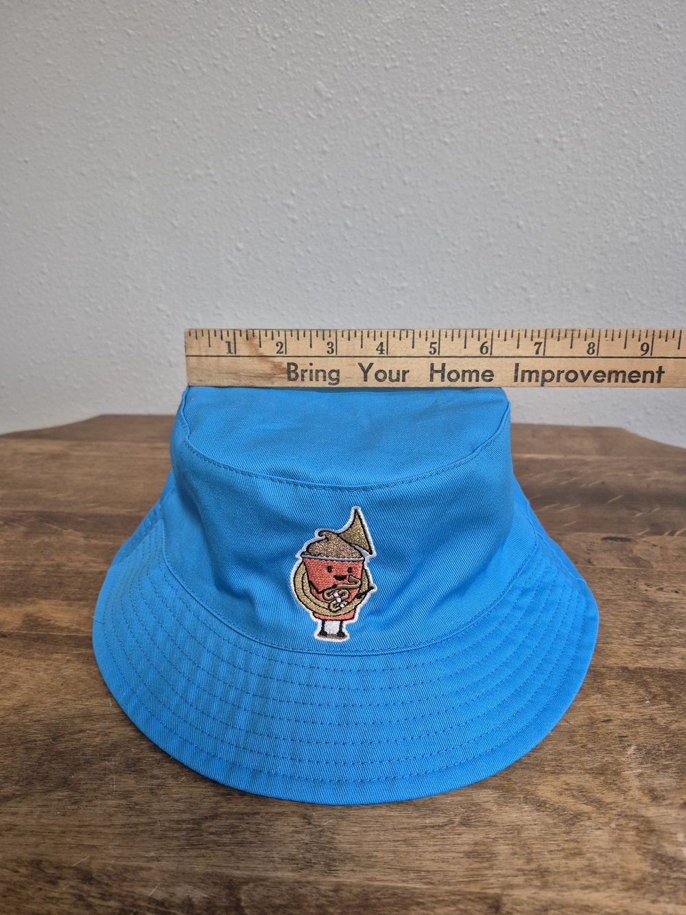 Wendy's "We Love Band" Blue Bucket Hat Frosty Playing Tuba Embroidered - Picture 5 of 5